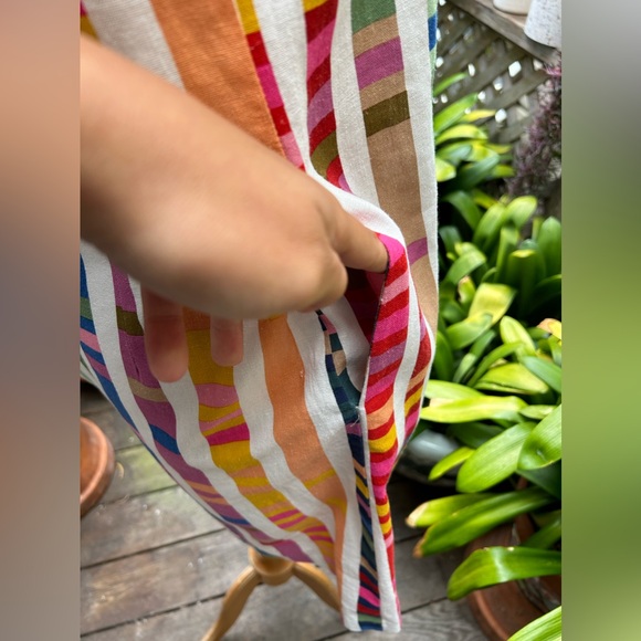 Ronni Nicole dress Size 10. Linen/rayon blend  2 side pockets. EUC - Picture 7 of 11